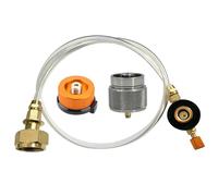 Yeory Fuel Canister Refill Adapter, 3Pcs/Set Propane Isobutane Butane Refill Adapter, Camping Stove Burners Gas Adapters