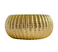 Yeory Gold Planters for Indoor Plants, 9.1 inch Ceramic Gold Plant Pot, Round Gold Flower Pot, Non Slip Gold Pot for Plants for Table Home Office Farmhouse 1 Planters