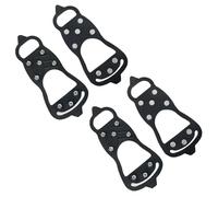 Yeory Ice Snow Grips, M 2 Pairs Anti Slip Winter Ice Grippers, Ice Cleats for Shoes and Boots, Cleat Crampons Over Shoe, Boot Traction Cleat, Ice Cleats Snow Traction for Walking