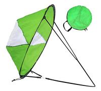 Yeory Kayak Wind Sail, Kayak Sail Foldable PVC, Canoes Downwind Sail, Clear Window Downwind, Portable Kayak Accessories Green