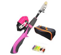 Yeory Kids Fishing Set, Portable Telescopic Fishing Rod, Kids Fishing Pole, Fishing Rod Combo Style 2, Beginner Fishing Pole, Rod Reel Combo Tackle Box Starter Set