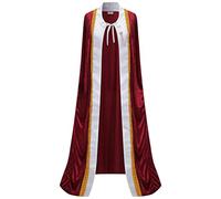 Yeory King Cape, King's Cloak Costume, Kings Red Cape for Halloween, Adult Queen Robe for Party, Costume for Cosplay, L