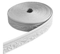 Yeory Molding Trim 1 Roll 33ft 3D Peel and Stick Trim Molding Self-Adhesive Wall DIY Bendable Tailorable Decorative Wall for Bedroom Living Room, Peel and Stick