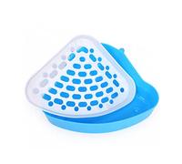 Yeory Pet Pan 1 Pack Triangle Potty Trainer Corner Litter Bedding Box Pet Pan for Small Animal Rabbit Guinea Pig Chinchilla - Random Color