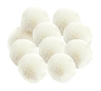 Yeory Pompoms for Crafting 10PCS 3.15inch Soft Pom Poms Craft DIY Mini Pompom Balls for Hair Accessories Decor White, Mini Pom Poms