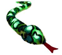 Yeory Snake Stuffed Animal 41 inch Fun Light up Snake Plush Soft Stuffed Realistic Toy for Practical Jokes, Christmas Halloween Birthday Festival Gifts, Green