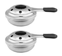 Yeory Stainless Steel Alcohol Cooker, 2Pcs Alcohol Stove, Mini Spirit Burner, Portable Alcohol Stove for Outdoor, Alcohol Stove Burner