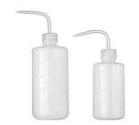 Yeory Watering Bottle, 2PCS 500ml Plant Flower Succulent Watering Bottle, Plastic Curved Mouth Squeezing Bottle, Plastic Squeeze Bottle, Squeeze Water Can Long Nozzle, Safety Wash Bottle