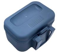 Yeory Worm Box, Plastic Fishing Live Bait Box, Breathable Holes Bait Bucket with Leakproof Lid, Clip on Worm Container for Belt