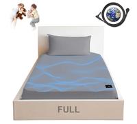 YEOUMIAR Grounding Sheets Full, Earth Grounding Fitted Sheet Full Size, 10% Silver Fiber, Grounding Bed Sheets with Grounding Wire for Better Sleep (Gray, 54 * 75 * 15 inch)