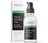 YEOUTH Glycolic Acid Peel for Face, At Home Exfoliator Aha 30% Glycolic Acid Face Peel with Retinol, Designed to Refresh & Smooth the Appearance of Skin 60ml