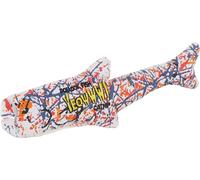 Yeoww Catnip Pollock Fish Cat Toy 11" - Heavy Duty Cotton With Organic Catnip