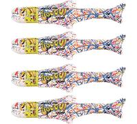YEOWWW! Catnip Pollock Fish 4 PACK Pure Leaf & Flowertop Cat and Kitten Toy
