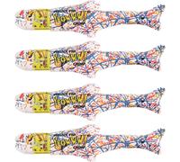 YEOWWW! Catnip Pollock Fish 4 PACK Pure Leaf & Flowertop Cat and Kitten Toy