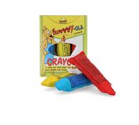 YEOWWW Ducky World Yeowww!-ola Crayon 3-Pack,Blue, Yellow, Red