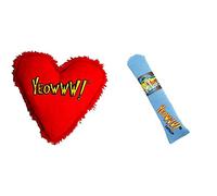 YEOWWW Heart Attack Cat Toy, clear & Its a Boy Cigar Singles Cat Toy, Blue