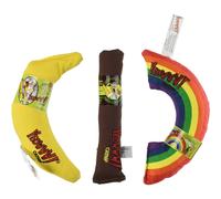 Yeowww! Yeowww! Catnip Toy Variety Pack Cigar & Banana & Rainbow