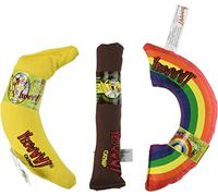Yeowww! Yeowww! Catnip Toy Variety Pack Cigar & Banana & Rainbow