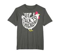 Yep I Talk To Chickens Funny Buff Chicken For Hen Lover Gift T-Shirt