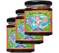 Yep Kitchen Garlic Chilli Oil with Beef 3 x 160g | Award Winning & Small Batch | Chilli Oil with Chengdu Spices & Beef Jerky | Perfect for Noodles, Dumplings & Rice | Authentic Sichuan Recipe