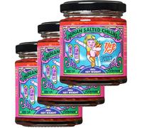 Yep Kitchen Hunan Salted Chillies 3 x 160g | Small Batch & Naturally Fermented | Tangy Chilli Condiment with Fermented Chillies | Perfect for Fish, Broths & Rice | Traditional Hunan Recipe