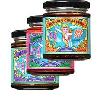 Yep Kitchen Plant Based Bundle 3 x 160g | Sichuan Crispy Chilli Oil, Garlic Chilli Oil, & Hunan Salted Chillies | Vegan-Friendly | Small Batch, Award-Winning Flavour | Chinese Snacks