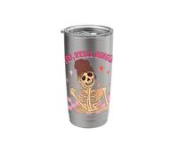 Yep Still Single AF Funny Skeleton Retro Sarcastic Quote Stainless Steel Insulated Tumbler