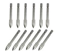YEPENG 12pcs 80 Grain Steel Bullet Point Tip For Inner Diameter 4.2 mm Arrow Shaft Accessories Archery Bow Hunting