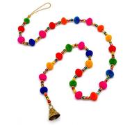 Yepsio Multicolor Indian Pom Pom Decorations, perfect for Mehndi decor, backdrops, Christmas, Home Decor, Celebration and more (1)