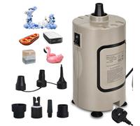YEPVIE Electric Balloon Pump, Quick 2-in-1 Inflate &Deflate Pump with 7 Air Nozzles, Portable Electric Air Pump for Balloons Stand-up Paddle Boards, Airbed, Swim Rings and Kayaks, Vacuum Storage Bags