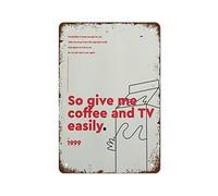 Yepyayqvk Blur Coffee & Original Design Poster Band Art Rock Posters Gifts for Music Lovers Best Vintage Fun Home Decor Tin Signs, Vintage Metal Signs, Perfect for Bar Posters 8 X 12 Inch