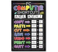 Yepyayqvk Computer Shortcuts Metal Signs Classroom Poster Decor Fundamentals Study Guide School Home Living Room Club Child Art Tin Sign 8 X 12 Inch