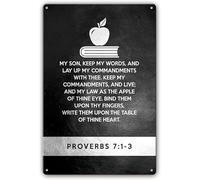 Yepyayqvk Metal Signs Proverbs 71-3 Poster Bible Verses Wall Art Scripture Kitchen Decor Bathroom Decorations for Bedroom Prints Garden Porch Home 8 X 12 Inch
