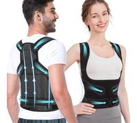 YeQIENGC Posture Corrector for Women & Men, Back Brace Straightener for Upper Back Pain Relief, Scoliosis & Hunchback Support, Adjustable Breathable Full Back Support