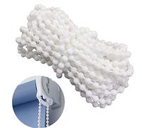 YEQIN 10 Yards Roller and Roman Shade Blind Beaded Chain Cord，White Plastic Roller Blind Chain Repair，Roller Curtain Bead Rope,Blind Beaded Cord for Roller Blind Fitting