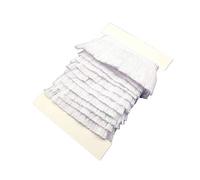 YEQIN 25mm Wide Cotton Fringe Tassel Trim 5 Yards (White)