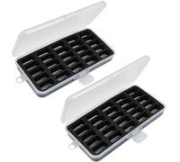 YEQIN 2Pcs Bobbin Case for Bernina New 7 and 8 Series Jumbo (M Size) Bobbin Sewing Bobbin Storage Case and Saver Holds 25 Bobbins Box Organizer
