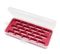 Yeqin Bobbin Case for Bernina 7 & 8 Series - Jumbo Plastic Storage Box Holds 23 Bobbins - Red