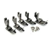 YEQIN Industrial Sewing Machine Hinged Presser Foot with Right Guide SP-18, 5 Sizes 1/16 1/8 3/16 1/4 1/2 Inch, 2 Screws, Fits for Brother Juki Singer Single Needle Machines