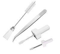 YEQIN Sewing Machine, Overlock & Serger Service Kit - Set of 4 Tools Includes: 2 Different Size Screwdrivers, Tweezer, Double Headed lint Brush - Boost The Performance of Your Machine