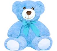 Yeqivo Teddy Bear Stuffed Animal Plush Toys Gift for Kid Girlfriend,13.5 Inches Stuffed Bears for Christmas Valentine’s Day Birthday Wedding Party(Blue,1Pcs)