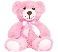 Yeqivo Teddy Bear Stuffed Animal Plush Toys Gift for Kid Girlfriend,13.5 Inches Stuffed Bears for Christmas Valentine’s Day Birthday Wedding Party(Pink,1Pcs)