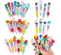 Yeqqzq 30 PCS Mini Multicolor Pens, 4-in-1 Multicolor Ballpoint Pen, Cute Pens Bulk for Kids Birthdays and Children's Parties, Delightful Multi Color Pen Gifts