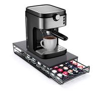 Yeqqzq Coffee Pods Storage Drawer, 60 Pcs Coffee Capsule Holder, Coffee Machine Stand with Pod Organiser