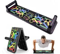 Yeqqzq Push Up Board, Foldable Push Up Rack Board, Gym Fitness System Workout Exercise Stands for Body Training, Portable Exercise Equipment for Men Women Home Workouts Push Up Machine