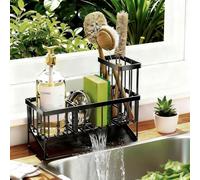 Yeqqzq Sponge Holder for Kitchen Sink, Stainless Steel Sink Organizer and Caddy for Home and Kitchen Storage Organization