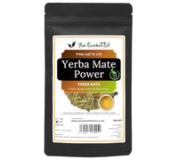 Yerba Mate Power Loose Leaf Tea 100g - Fruity Herbal Yerba Mate Blend, Guarana, Strawberry, Cornflower Petals, Caffeine Without The Jitters, Detox and energy, Resealable Pouch | Your ExcellenTEA
