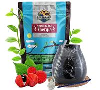 Yerba mate Rio Parana set with accessories | Stimulating Energia with guarana | Calabash, bombilla and accessories | Argentinian yerba mate | Yerba mate tea | Natural caffeine | 500g | 0,5kg