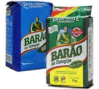 Yerba Mate Tea Set Barao Chimarrao: De Cotegipe Nativa 1 kg + Moida Grossa 1 kg