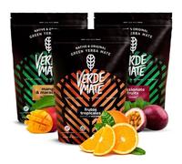 Yerba Mate Tea Set Verde Mate Fruity Mango Orange Unsmoked No Dust 3x500 g